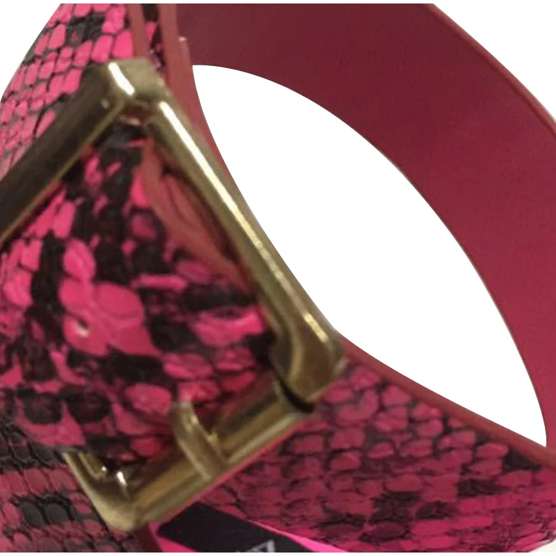 Women Zip Peep Toe Ankle Boots Autumn New Ladies Snakeskin Starry Sky Platform Thick High Heels Female Fashion Fur Sandals Shoes