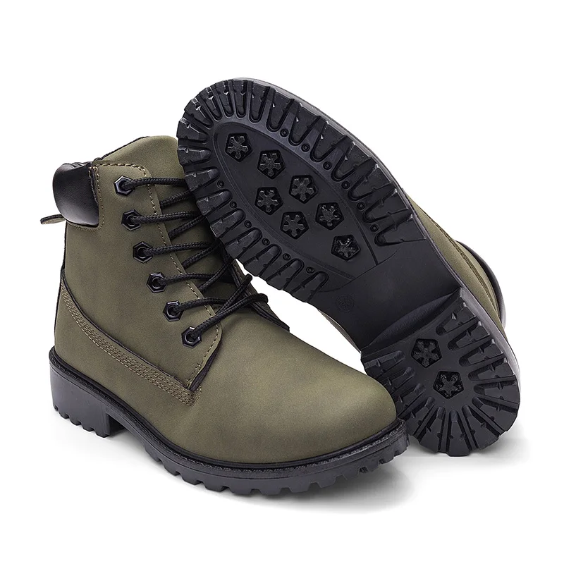 2020 Hot New Autumn Early Winter Shoes Women Flat Heel Boots Fashion Keep warm Women's Boots Brand Woman Ankle Botas Camouflage