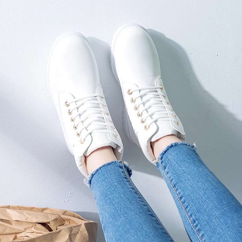 2020 Hot New Autumn Early Winter Shoes Women Flat Heel Boots Fashion Keep warm Women's Boots Brand Woman Ankle Botas Camouflage