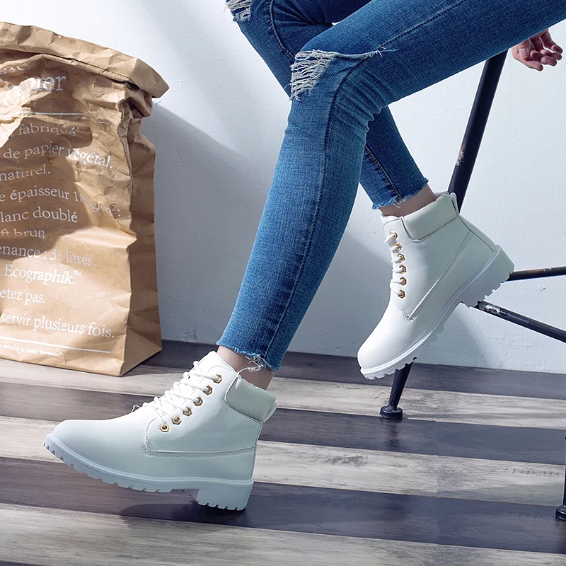 2020 Hot New Autumn Early Winter Shoes Women Flat Heel Boots Fashion Keep warm Women's Boots Brand Woman Ankle Botas Camouflage