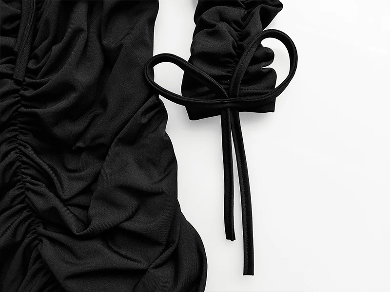 Articat Women Autumn Winter Bandage Dress Women 2020 Sexy Off Shoulder Long Sleeve Slim Elastic Bodycon Party Dresses Vestidos