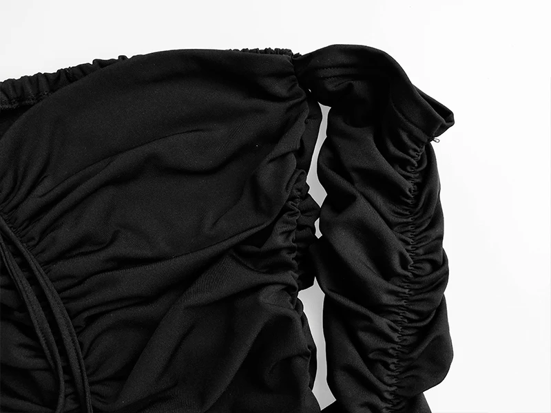 Articat Women Autumn Winter Bandage Dress Women 2020 Sexy Off Shoulder Long Sleeve Slim Elastic Bodycon Party Dresses Vestidos