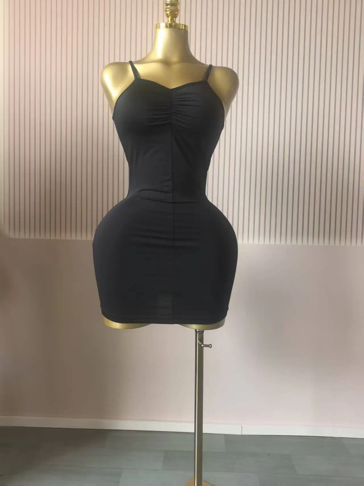 CM.YAYA Women Flare Long Sleeve Stacked Ruched Mesh See Though with Tank Dress Maxi Long Dress 2025 Birthday Sexy Party Dresses