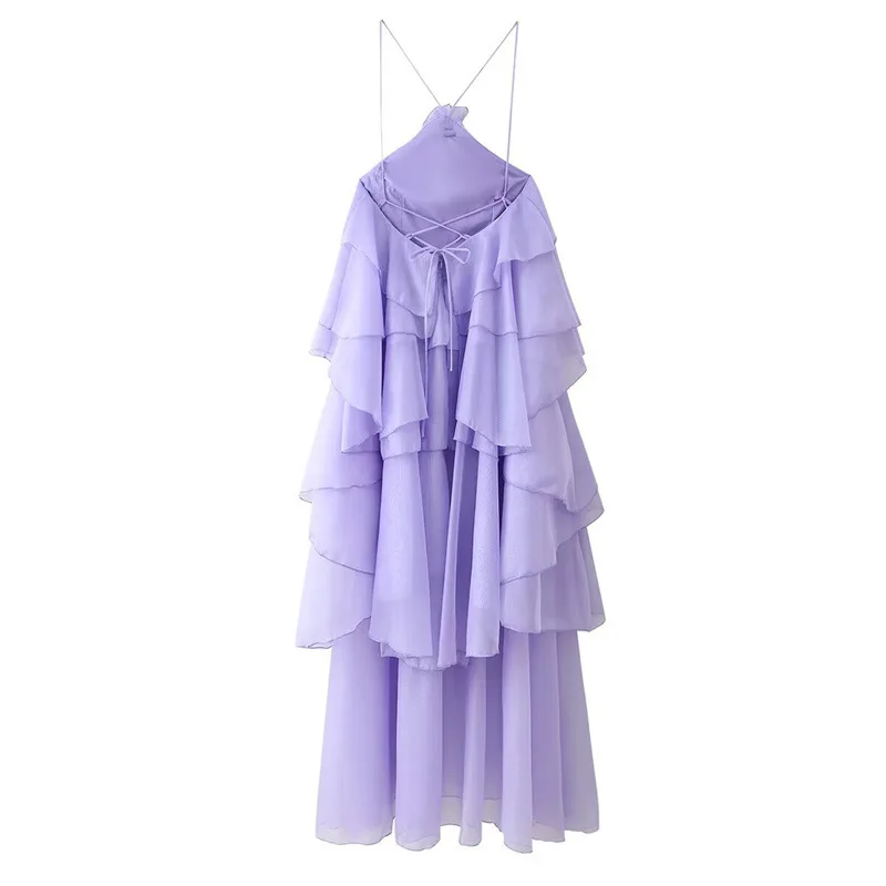 CM.YAYA Women Sleeveless Ruffles Loose Ball Gown Smock Strap Maxi Long Sexy Dress 2025 Birthday Vacation Party Dresses Vestidos CM.YAYA Women Sleeveless Ruffles Loose Ball Gown Smock Strap Maxi Long Sexy Dress 2025 Birthday Vacation Party Dresses Vestidos