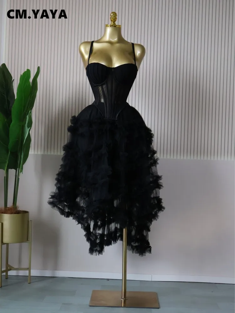 CM.YAYA Women’s Dress Set Tunic Irregular Crop Top and Irregular Ball Gown Maxi Long Skirt Suit 2025 Two 2 Piece Set Outfits CM.YAYA Women's Dress Set Tunic Irregular Crop Top and Irregular Ball Gown Maxi Long Skirt Suit 2025 Two 2 Piece Set Outfits