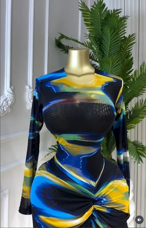 GLCMYAYA Women Tie Dye Printed Ruched Stacked Long Sleeve Bodycon Midi Maxi Dress 2026 Beach Sexy Vacation Long Dresses Vestidos GLCMYAYA Women Tie Dye Printed Ruched Stacked Long Sleeve Bodycon Midi Maxi Dress 2026 Beach Sexy Vacation Long Dresses Vestidos