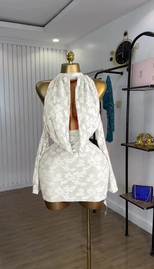 GLCMYAYA Women Floral Bodycon Midi Backless Mini Dress 2025 Vacation Sexy Clubwear Party Birthday Dresses Vestidos