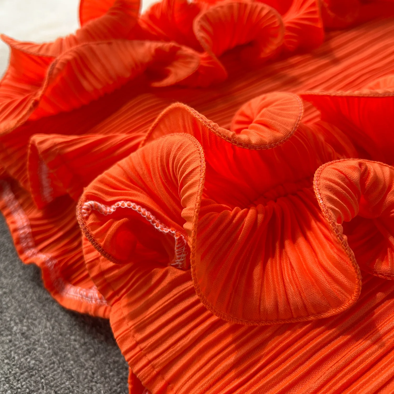 CM.YAYA Women Ruffles Splicing V-neck Sleeveless Bodycon Midi Pleated Maxi Long Dress 2025 Birthday Sexy Club Party Even Dresses CM.YAYA Women Ruffles Splicing V-neck Sleeveless Bodycon Midi Pleated Maxi Long Dress 2025 Birthday Sexy Club Party Even Dresses