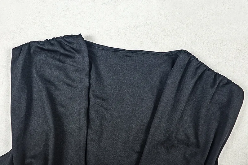 CM.YAYA Women Sleeveless V-neck Ruched Elegant Long Dress 2025 Birthday Holiday Beach Evening Sexy Party Dresses Vestidos