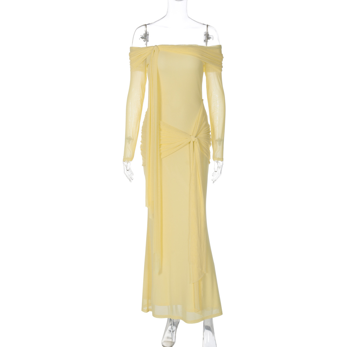 CM.YAYA Women Skew Off Shoulder Stacked Ruched Wrap Front Maxi Midi Dress 2026 Sexy Beach Party Education Long Dresses Vestidos CM.YAYA Women Skew Off Shoulder Stacked Ruched Wrap Front Maxi Midi Dress 2026 Sexy Beach Party Education Long Dresses Vestidos