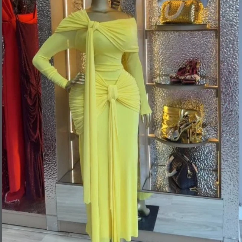 CM.YAYA Women Skew Off Shoulder Stacked Ruched Wrap Front Maxi Midi Dress 2026 Sexy Beach Party Education Long Dresses Vestidos CM.YAYA Women Skew Off Shoulder Stacked Ruched Wrap Front Maxi Midi Dress 2026 Sexy Beach Party Education Long Dresses Vestidos