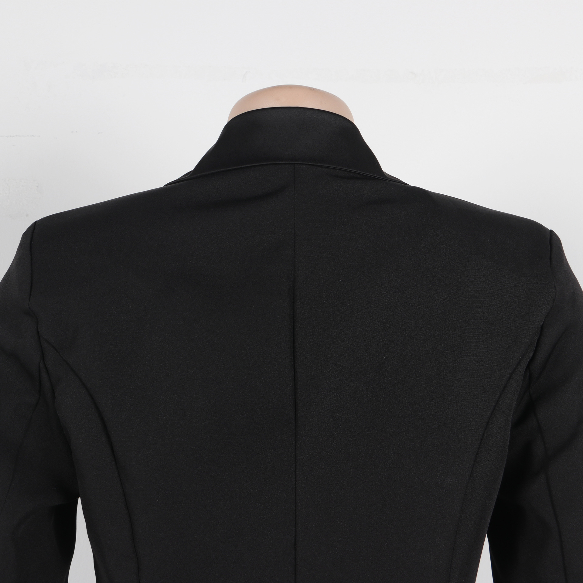 CM.YAYA Fashion Women OL Work Double Breasted Notched Long Sleeve Maxi Dress Spring Sexy Night Elegant Party Street Long Dresses