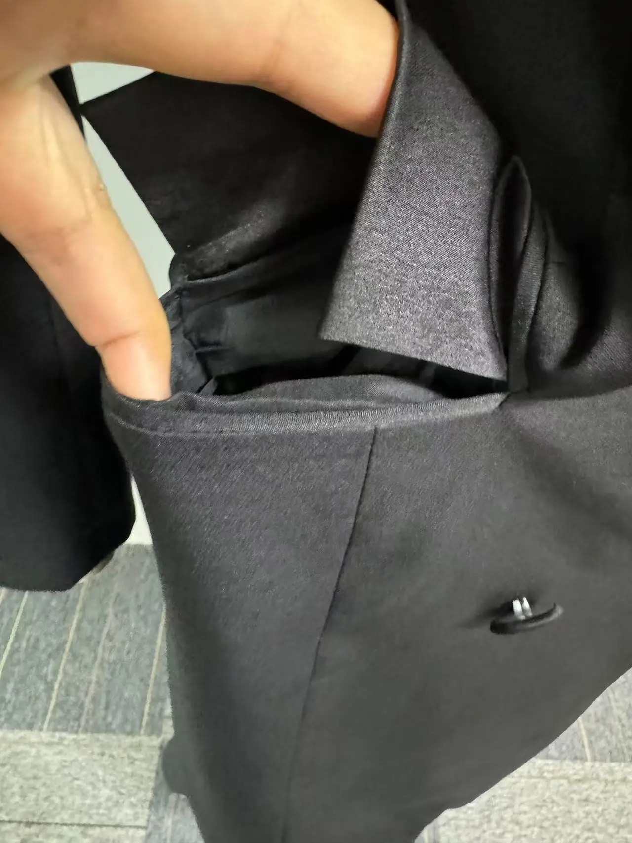 CM.YAYA Fashion Women OL Work Double Breasted Notched Long Sleeve Maxi Dress Spring Sexy Night Elegant Party Street Long Dresses