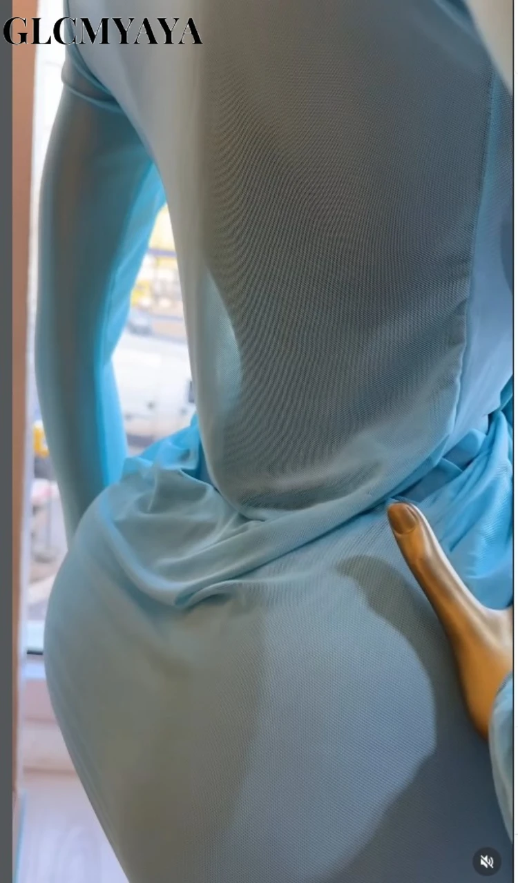 CM.YAYA Women Wrap Front Stacked Ruched Long Sleeve Bodycon Mini Midi Dress 2026 Street Beach Party Education Dresses Vestidos