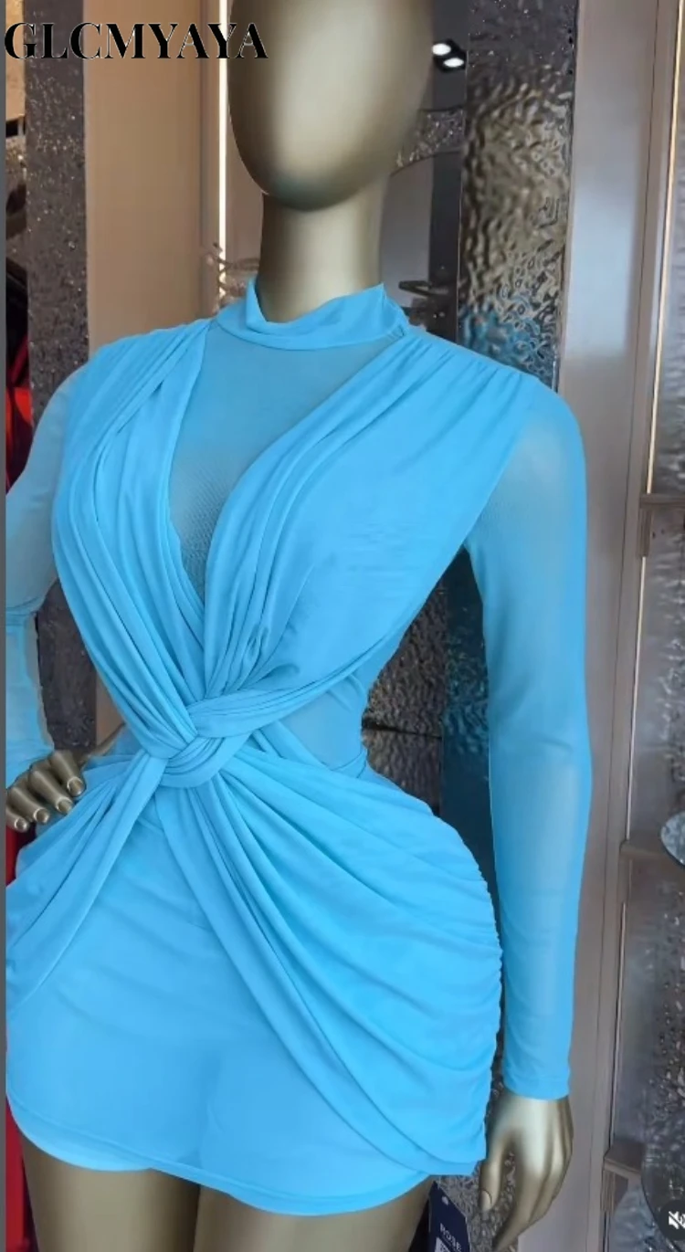 CM.YAYA Women Wrap Front Stacked Ruched Long Sleeve Bodycon Mini Midi Dress 2026 Street Beach Party Education Dresses Vestidos CM.YAYA Women Wrap Front Stacked Ruched Long Sleeve Bodycon Mini Midi Dress 2026 Street Beach Party Education Dresses Vestidos