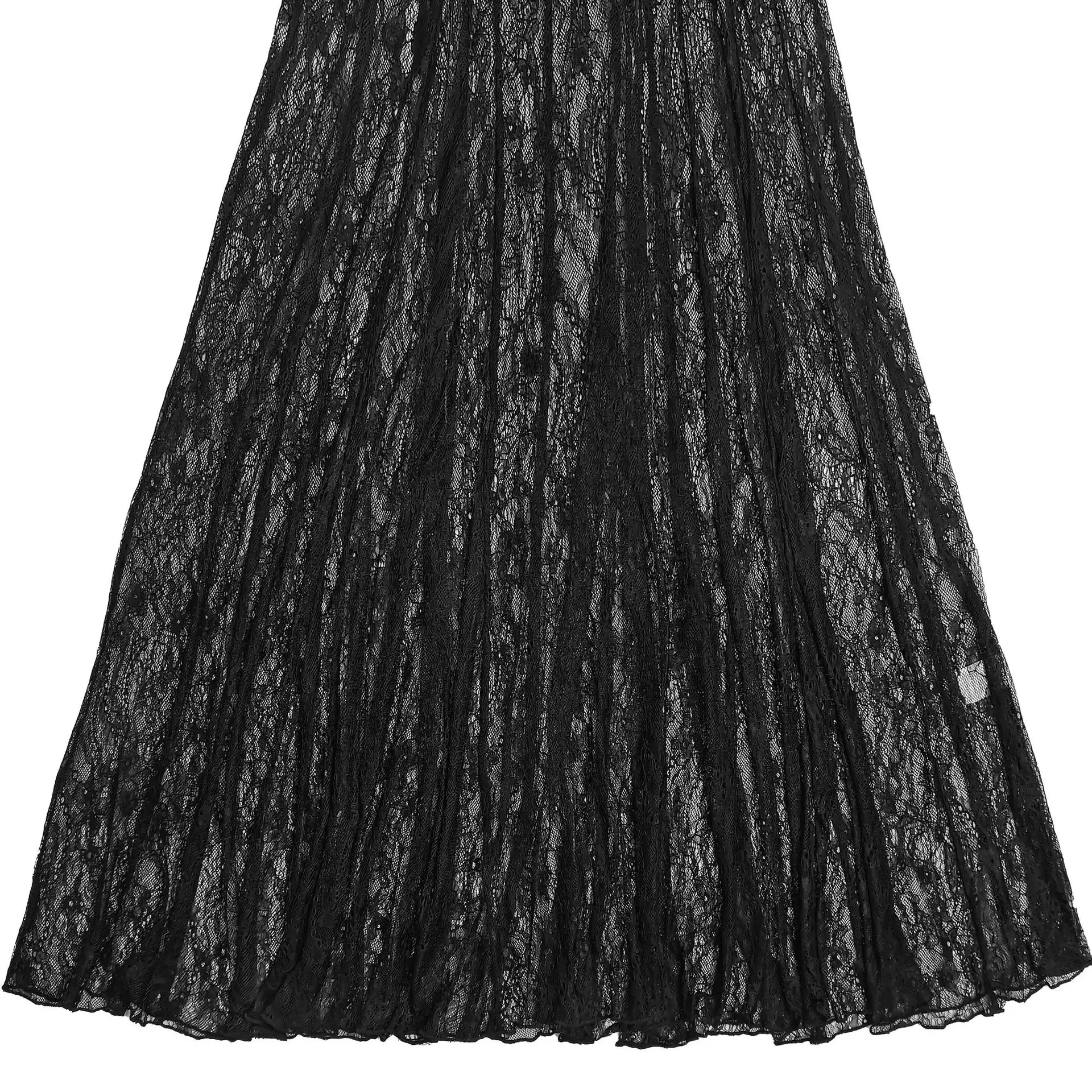 CM.YAYA Women Strap Sleeveless Bodycon Long Maxi Dress Lace See Through Streetwear Sexy Vestidos Party Evening Birthday Dresses