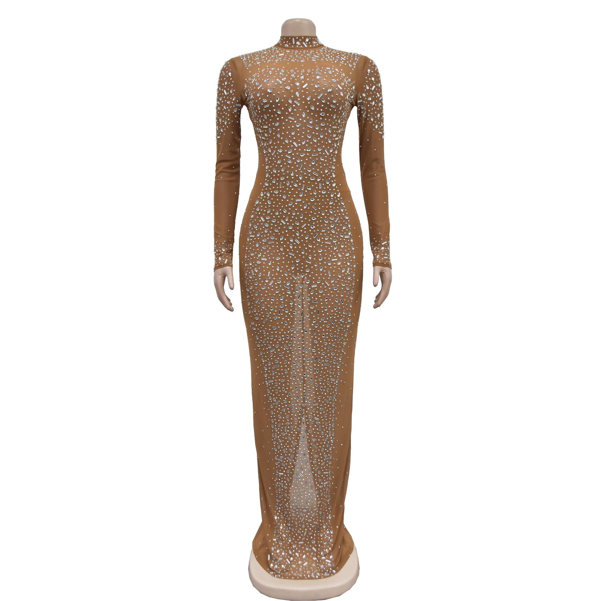 CM.YAYA 2024 Women Long Sleeve Mesh Diamonds Hot Rhinestones Bodycon Midi Dress Women’s Maxi Long Evening Birthday Dresses CM.YAYA 2024 Women Long Sleeve Mesh Diamonds Hot Rhinestones Bodycon Midi Dress Women’s Maxi Long Evening Birthday Dresses