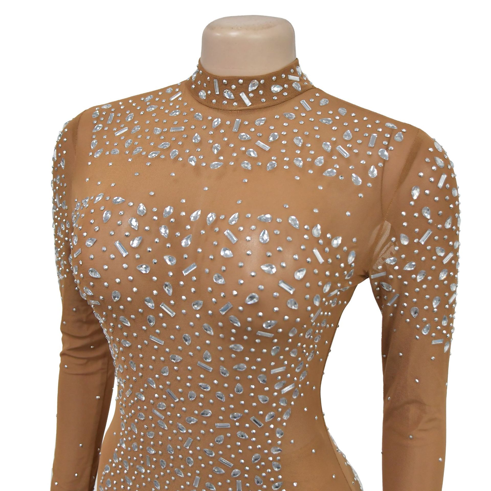 CM.YAYA 2024 Women Long Sleeve Mesh Diamonds Hot Rhinestones Bodycon Midi Dress Women’s Maxi Long Evening Birthday Dresses CM.YAYA 2024 Women Long Sleeve Mesh Diamonds Hot Rhinestones Bodycon Midi Dress Women’s Maxi Long Evening Birthday Dresses