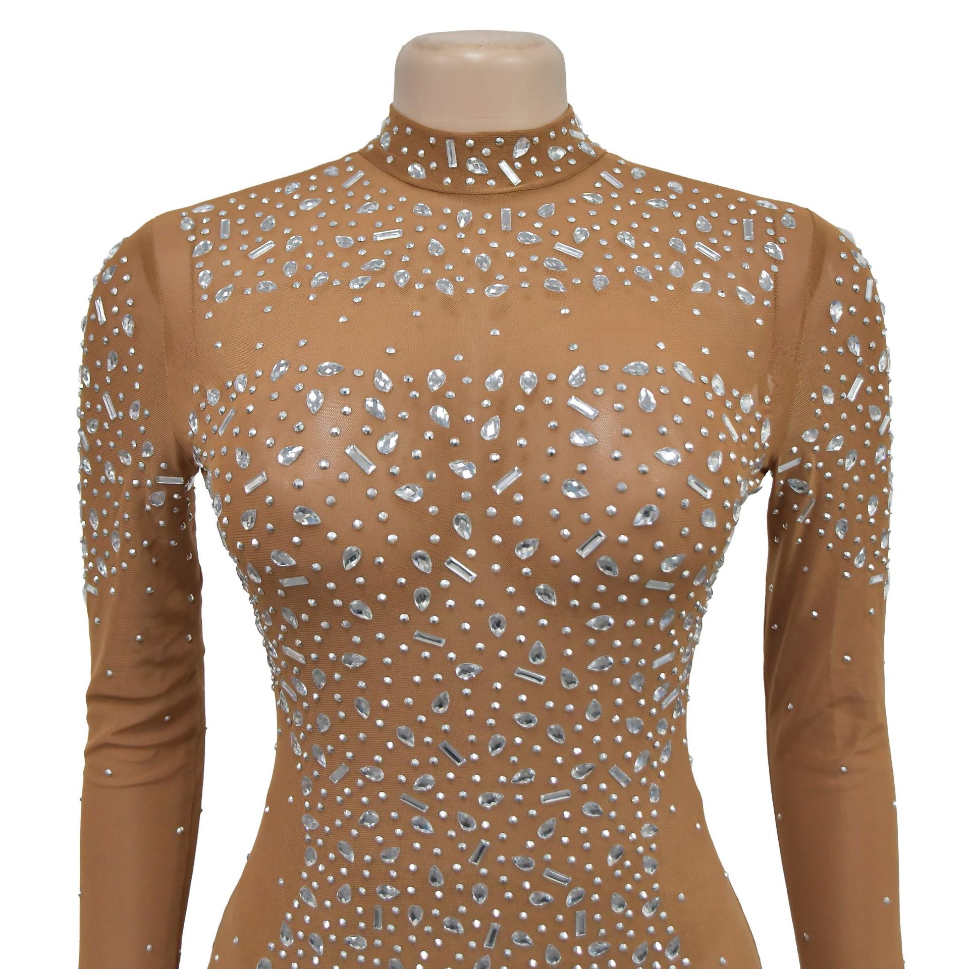 CM.YAYA 2024 Women Long Sleeve Mesh Diamonds Hot Rhinestones Bodycon Midi Dress Women’s Maxi Long Evening Birthday Dresses CM.YAYA 2024 Women Long Sleeve Mesh Diamonds Hot Rhinestones Bodycon Midi Dress Women’s Maxi Long Evening Birthday Dresses