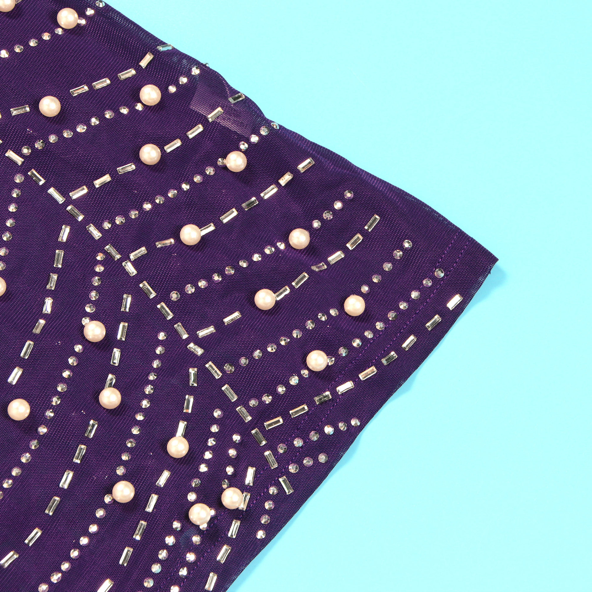 CM.YAYA Women Diamonds Hot Rhinestones Feather Mesh Strapless Plunging V-neck Bodycon Midi Dress 2023 Sexy Party Evening Dresses