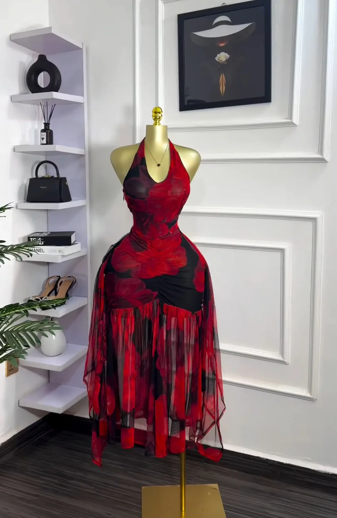 CM.YAYA Women Halter Neck Backless Ruched Stacked Sleeveless Mesh Long Maxi Dress 2025 Birthday Even Sexy Party Dresses Vestidos CM.YAYA Women Halter Neck Backless Ruched Stacked Sleeveless Mesh Long Maxi Dress 2025 Birthday Even Sexy Party Dresses Vestidos