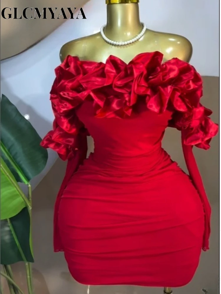 CM.YAYA Women Off Shoulder Floral Applique Stacked Ruched Bodycon Midi Mini Dress 2026 Party Holiday Dresses Trendy Vestidos CM.YAYA Women Off Shoulder Floral Applique Stacked Ruched Bodycon Midi Mini Dress 2026 Party Holiday Dresses Trendy Vestidos