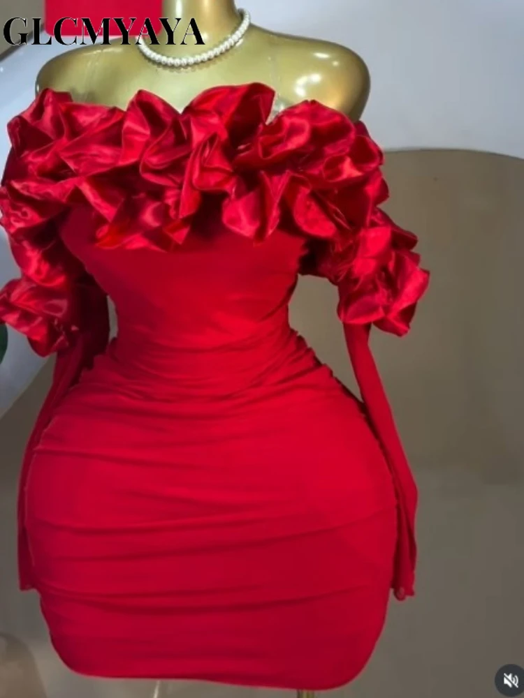 CM.YAYA Women Off Shoulder Floral Applique Stacked Ruched Bodycon Midi Mini Dress 2026 Party Holiday Dresses Trendy Vestidos CM.YAYA Women Off Shoulder Floral Applique Stacked Ruched Bodycon Midi Mini Dress 2026 Party Holiday Dresses Trendy Vestidos