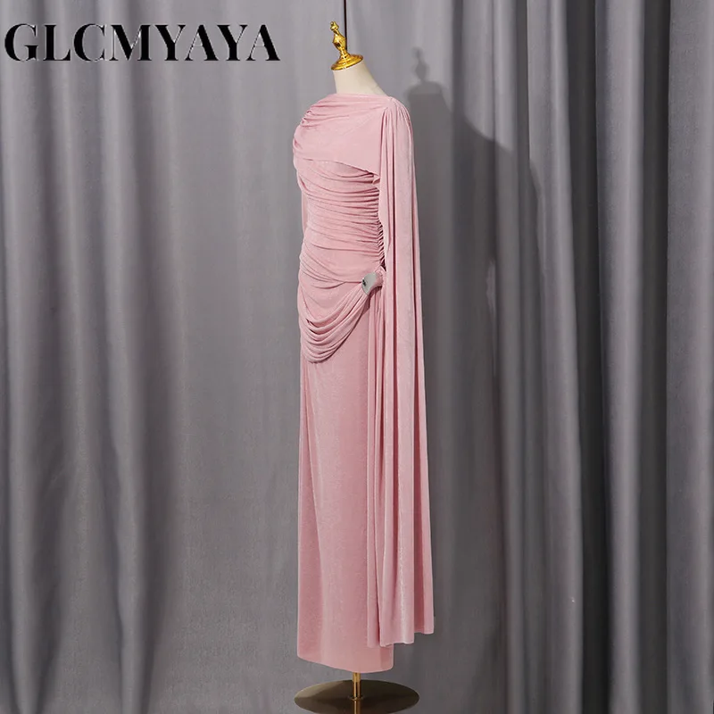 CM.YAYA Women Clock Long Sleeve Stacked Ruched Bodycon Midi Maxi Long Dress 2025 Birthday Sexy Party Floor Length Trendy Dresses CM.YAYA Women Clock Long Sleeve Stacked Ruched Bodycon Midi Maxi Long Dress 2025 Birthday Sexy Party Floor Length Trendy Dresses