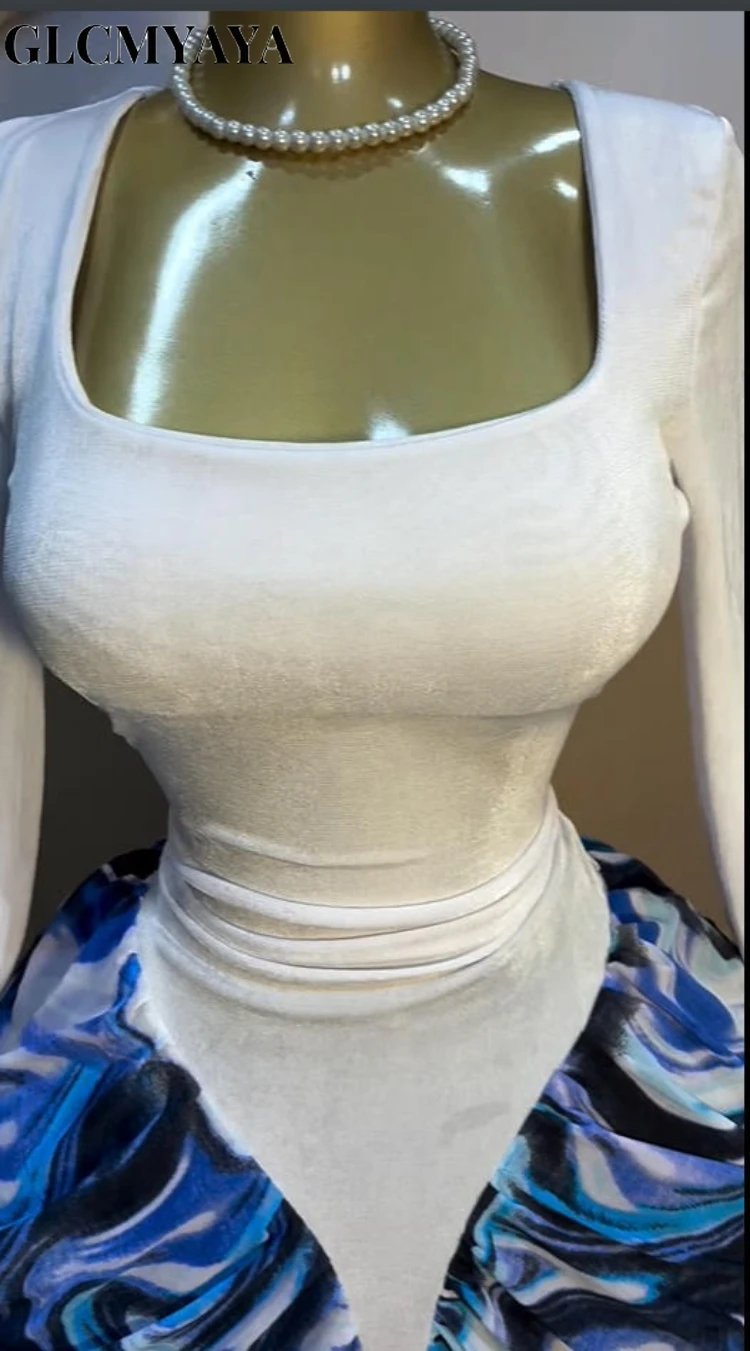 CM.YAYA Women Tie Dye Print Patchwork Stacked Ruched Long Sleeve Midi A-line Maxi Long Dress 2025 Party Education Trendy Dresses CM.YAYA Women Tie Dye Print Patchwork Stacked Ruched Long Sleeve Midi A-line Maxi Long Dress 2025 Party Education Trendy Dresses