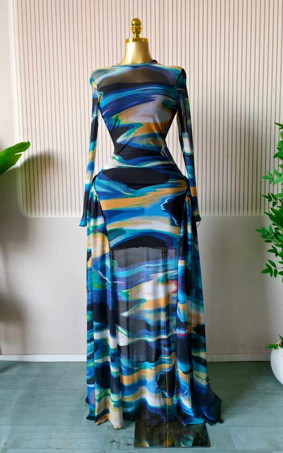 GLCMYAYA Women Tie Dye Long Sleeve A-line Big Swing Floor Length Dress 2026 Birthday Vacation Trendy Street Maxi Dresses Vestido GLCMYAYA Women Tie Dye Long Sleeve A-line Big Swing Floor Length Dress 2026 Birthday Vacation Trendy Street Maxi Dresses Vestido