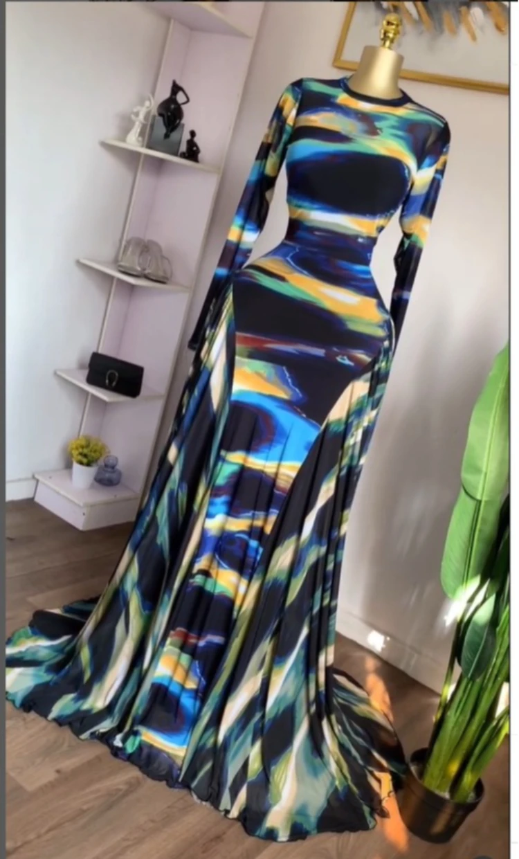 GLCMYAYA Women Tie Dye Long Sleeve A-line Big Swing Floor Length Dress 2026 Birthday Vacation Trendy Street Maxi Dresses Vestido GLCMYAYA Women Tie Dye Long Sleeve A-line Big Swing Floor Length Dress 2026 Birthday Vacation Trendy Street Maxi Dresses Vestido