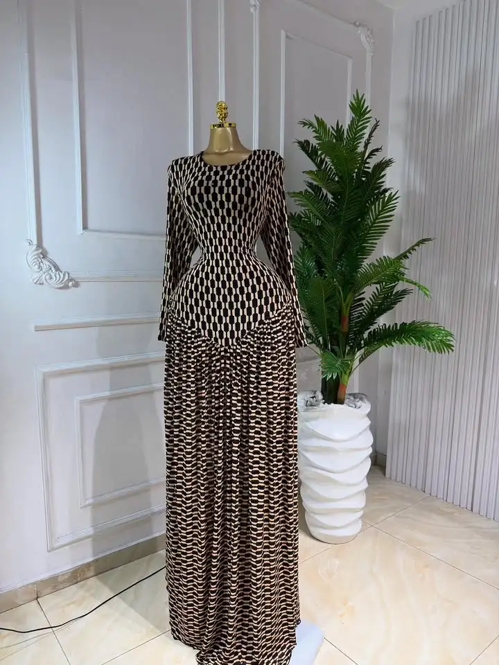 GLCMYAYA Women Full Sleeve Floral Printed O-neck Maxi Long Dress 2025 Evening Birthday Vacation Sexy Party Club Vestidos Dresses