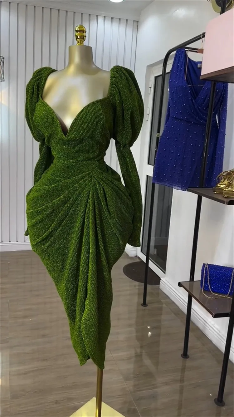 CM.YAYA Women Long Sleeve Strapless Ruched Mini Midi Dress 2025 Summer Evening Vacation Birthday Party Vestidos Sexy Dresses