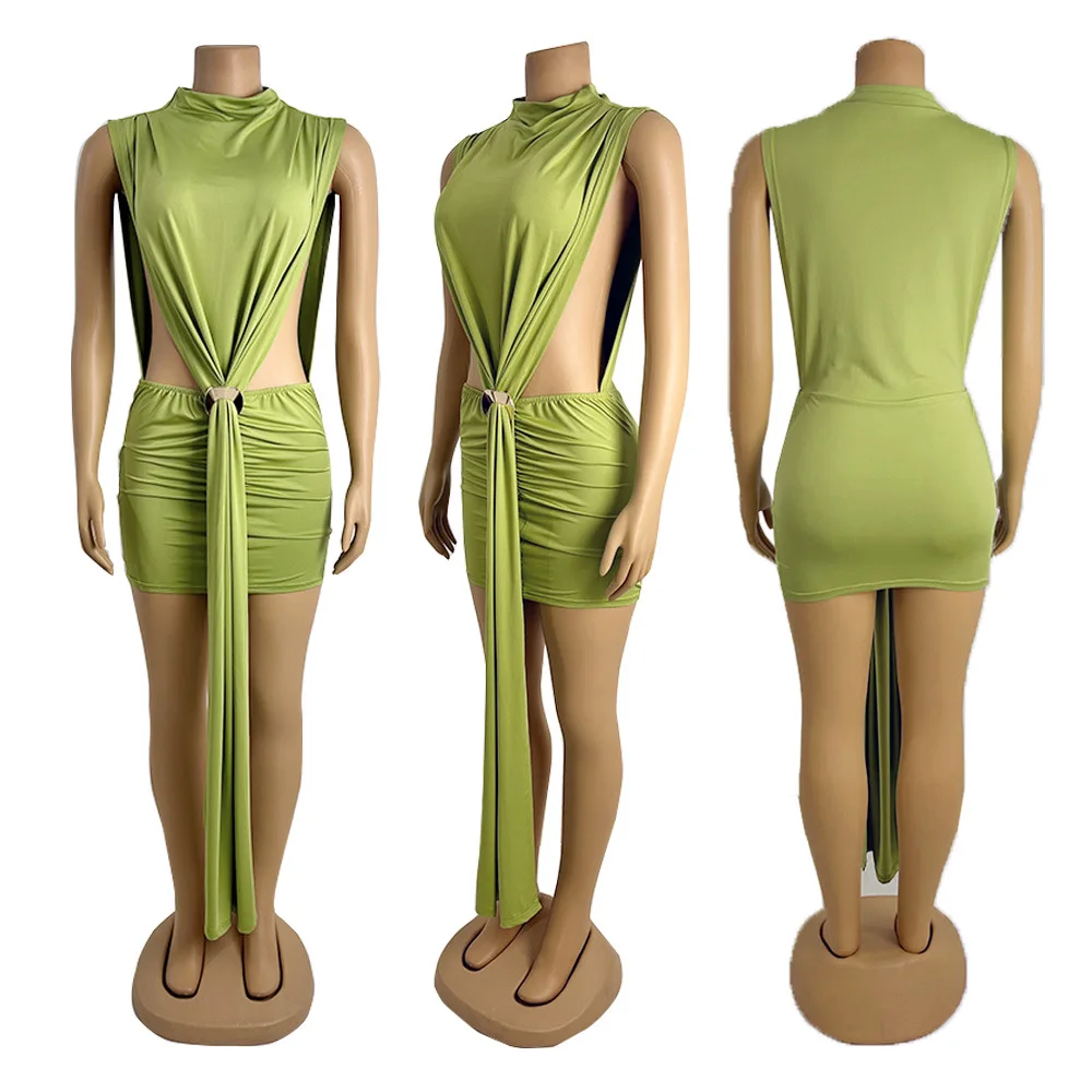 CM.YAYA Women O-neck Ruched Stacked Bodycon Midi Mini Dress 2025 Summer Birthday Evening Party Club Vestidos Sexy Chic Dresses CM.YAYA Women O-neck Ruched Stacked Bodycon Midi Mini Dress 2025 Summer Birthday Evening Party Club Vestidos Sexy Chic Dresses