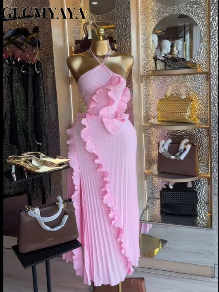 CM.YAYA Women Floral Print Pile Neck Flare Long Sleeve Long Dress 2026 Elegant Birthday Party Midi Maxi Dresses Trendy Vestidos CM.YAYA Women Floral Print Pile Neck Flare Long Sleeve Long Dress 2026 Elegant Birthday Party Midi Maxi Dresses Trendy Vestidos