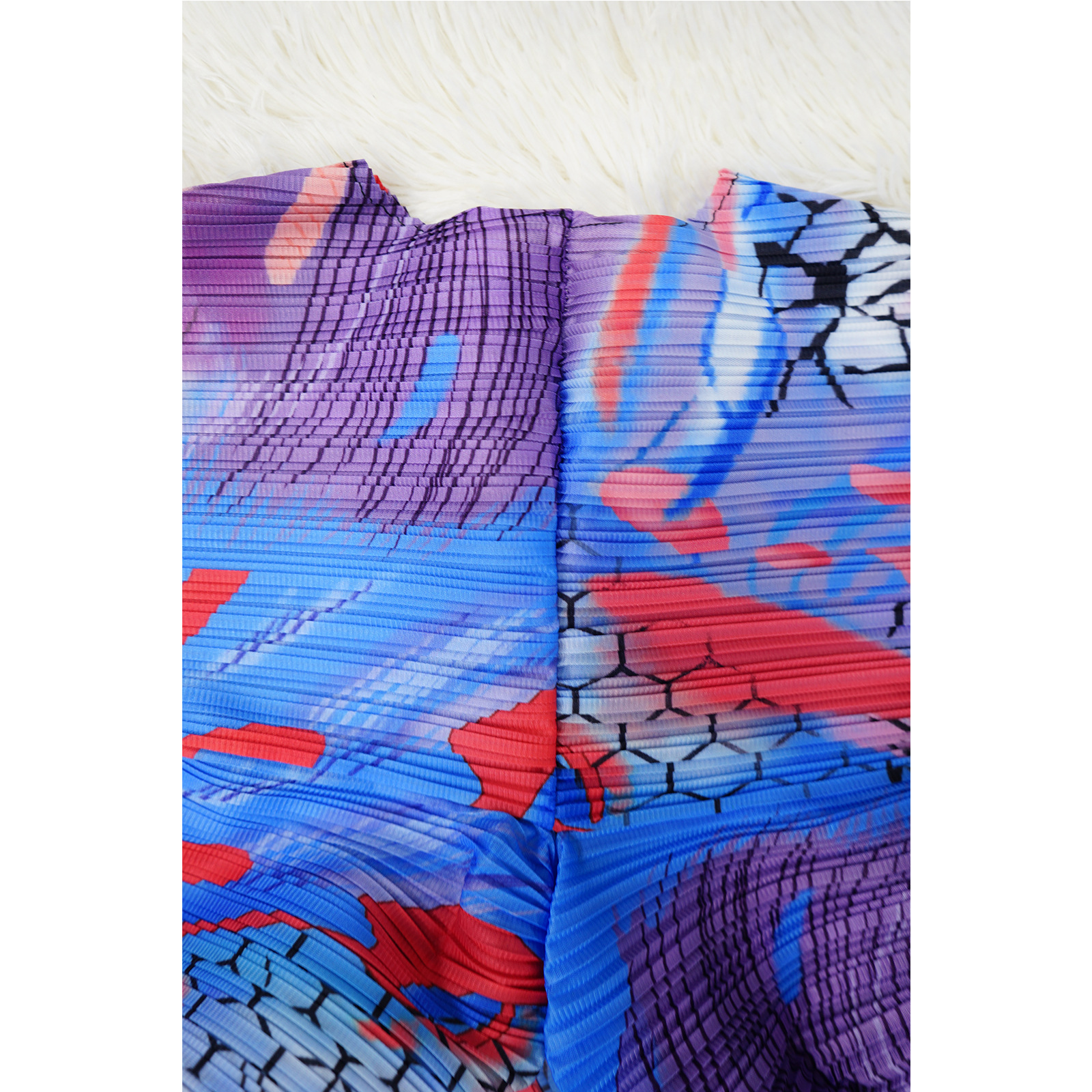 CM.YAYA Elegant Women Pleated Patchwork Double Wear Batwing Long Sleeve V-neck Bodycon Midi Maxi Long Dresses Vestidos