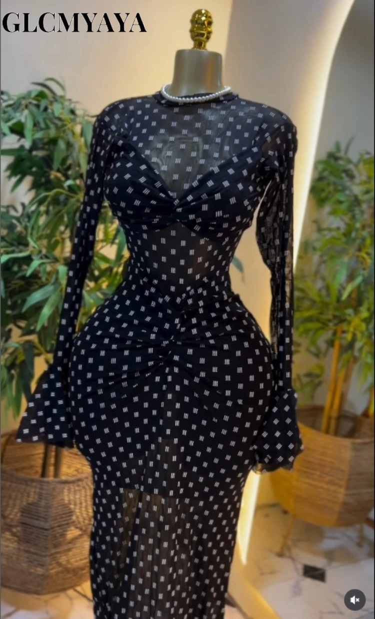 CM.YAYA Women Bell Long Sleeve Wrap Bust Stacked Ruched Maxi Dress 2026 Beach Trendy Vacation Education Long Dresses Vestidos CM.YAYA Women Bell Long Sleeve Wrap Bust Stacked Ruched Maxi Dress 2026 Beach Trendy Vacation Education Long Dresses Vestidos