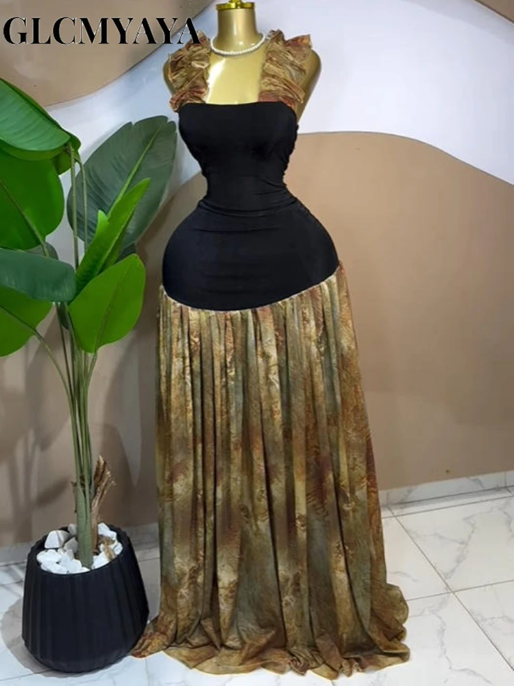 CM.YAYA Women Tie Dye Print Patchwork Tank Big Swing Midi A-line Long Maxi Dress 2026 Elegant Evening Birthday Party Dresses CM.YAYA Women Tie Dye Print Patchwork Tank Big Swing Midi A-line Long Maxi Dress 2026 Elegant Evening Birthday Party Dresses