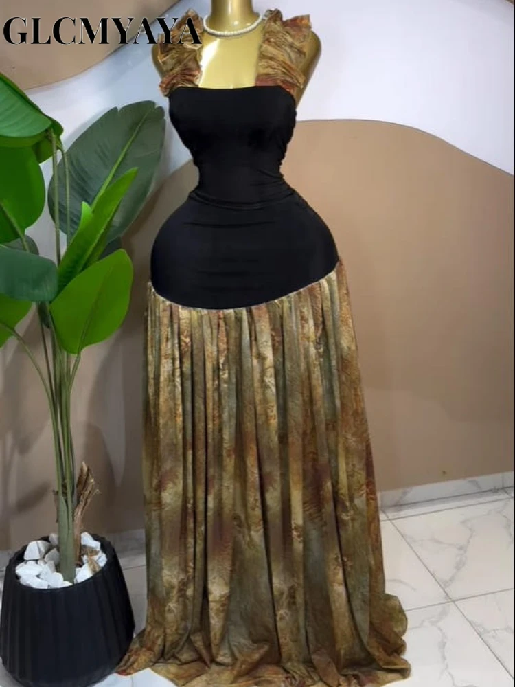 CM.YAYA Women Tie Dye Print Patchwork Tank Big Swing Midi A-line Long Maxi Dress 2026 Elegant Evening Birthday Party Dresses CM.YAYA Women Tie Dye Print Patchwork Tank Big Swing Midi A-line Long Maxi Dress 2026 Elegant Evening Birthday Party Dresses