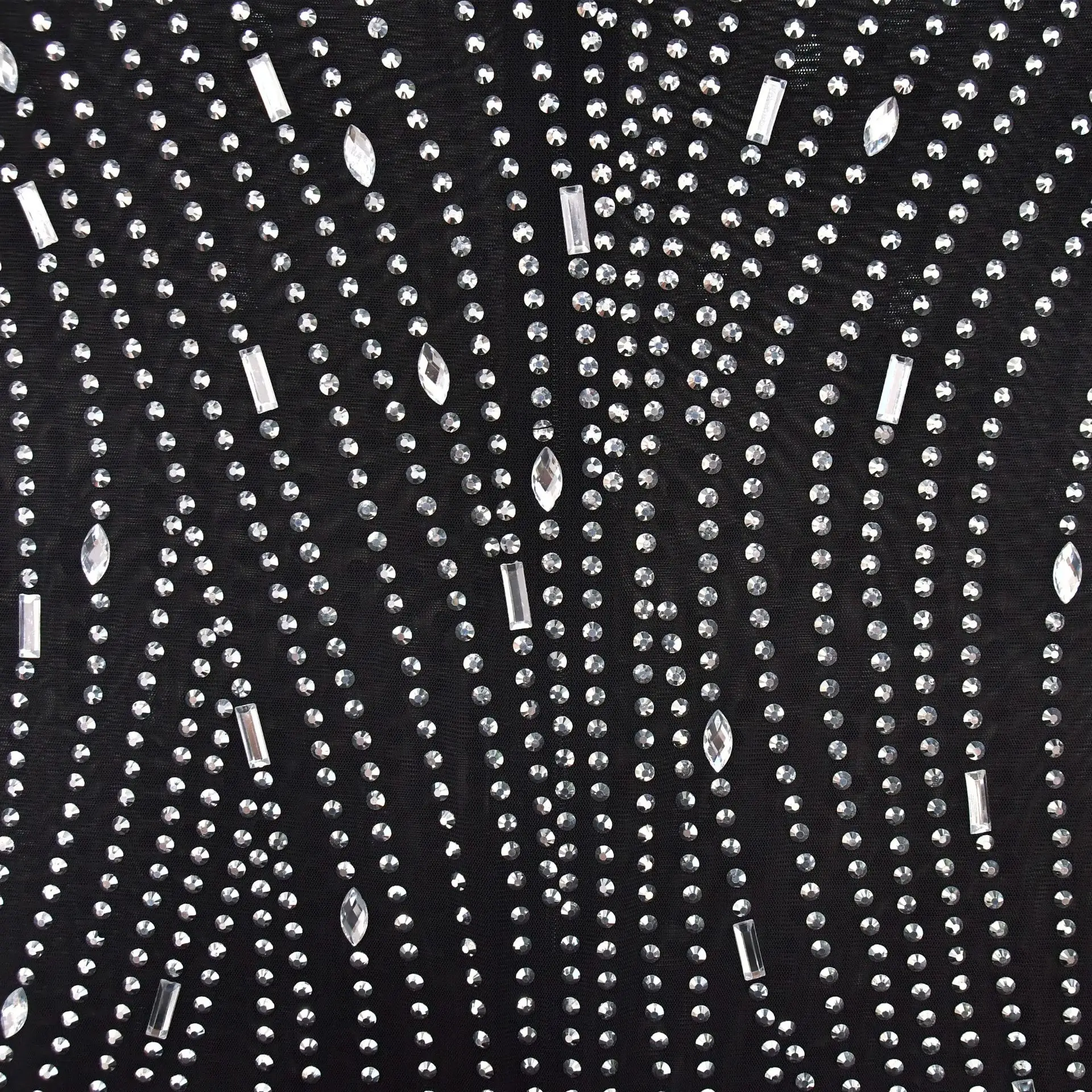 CM.YAYA 2024 Women Long Sleeve Mesh See Through Diamonds Hot Rhinestones Bodycon Dress Woman Maxi Long Evening Birthday Dresses