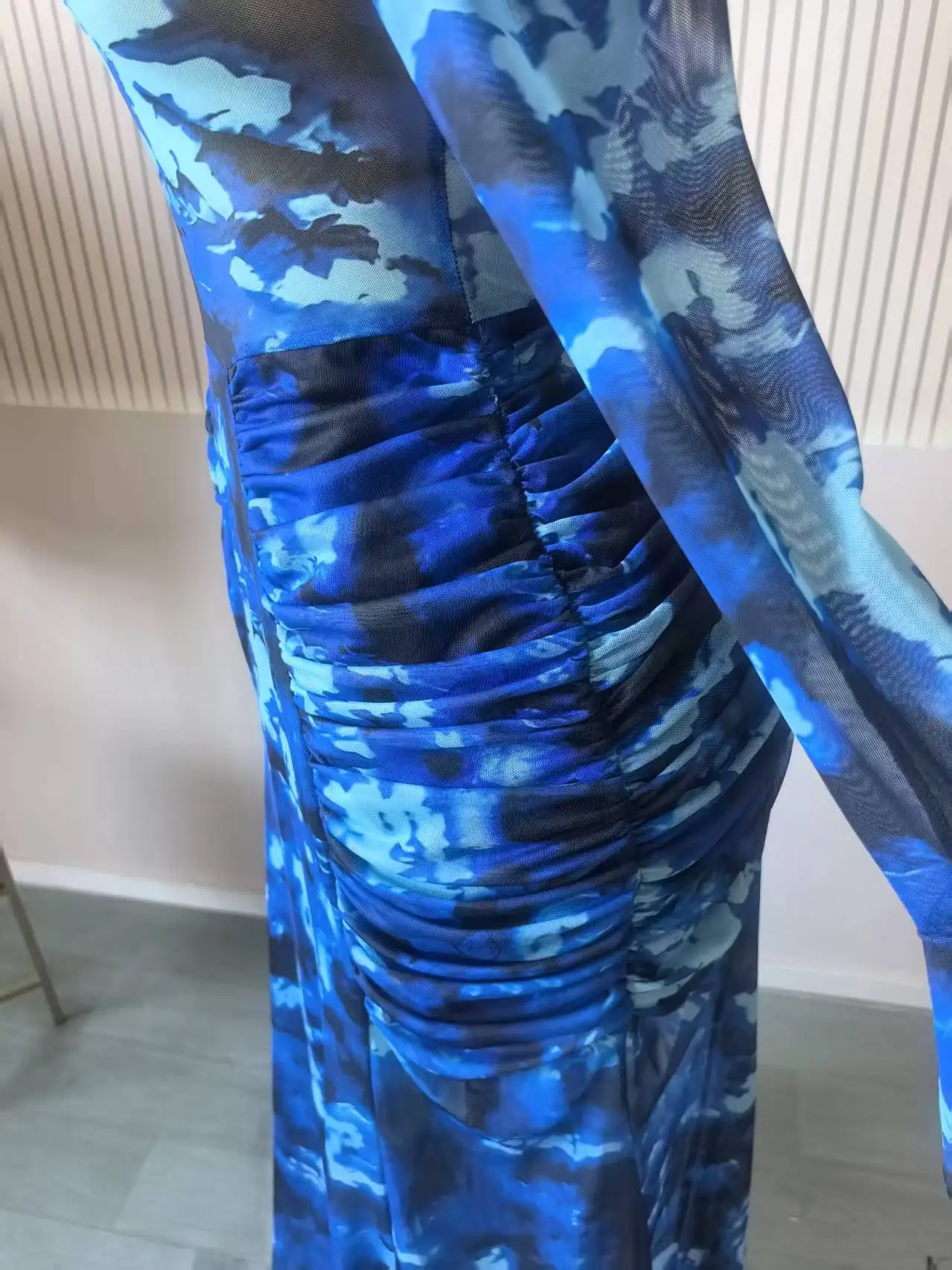 CM.YAYA Women Floral asymmetrical Neckline Ruched Long Dress 2026 Elegant Birthday Party Long Sleeve Stacked Midi Maxi Dresses CM.YAYA Women Floral asymmetrical Neckline Ruched Long Dress 2026 Elegant Birthday Party Long Sleeve Stacked Midi Maxi Dresses