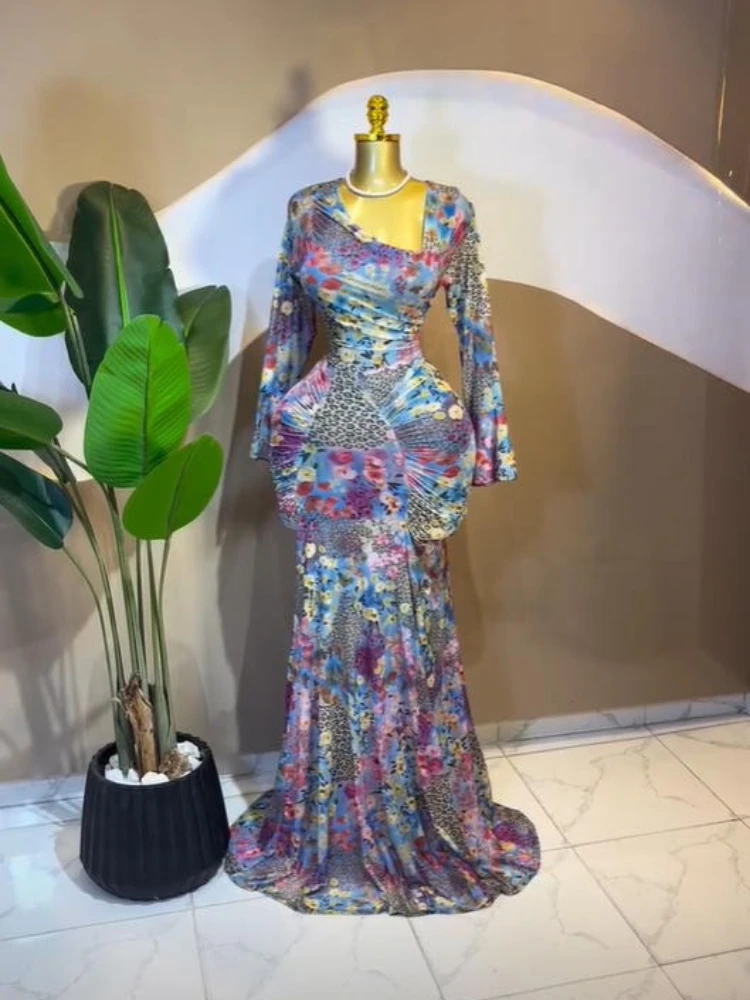 CM.YAYA Women Floral asymmetrical Neckline Ruched Long Dress 2026 Elegant Birthday Party Long Sleeve Stacked Midi Maxi Dresses CM.YAYA Women Floral asymmetrical Neckline Ruched Long Dress 2026 Elegant Birthday Party Long Sleeve Stacked Midi Maxi Dresses