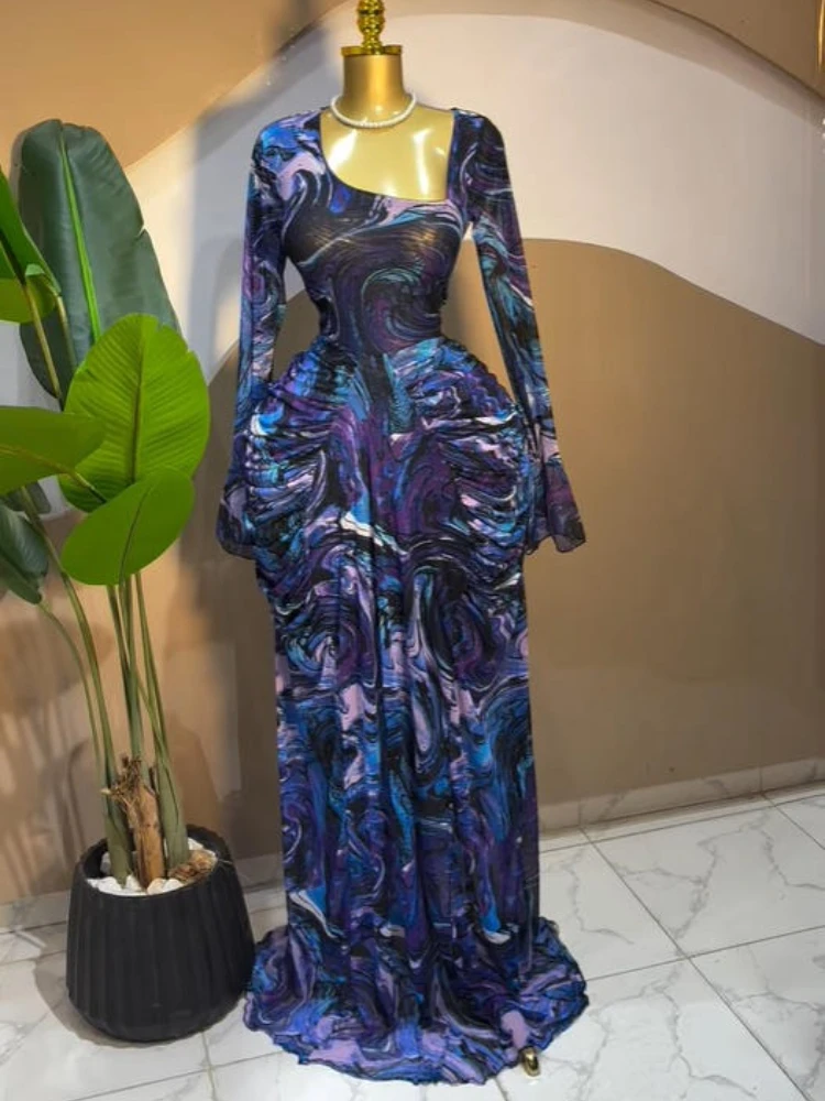 CM.YAYA Women Floral asymmetrical Neckline Ruched Long Dress 2026 Elegant Birthday Party Long Sleeve Stacked Midi Maxi Dresses CM.YAYA Women Floral asymmetrical Neckline Ruched Long Dress 2026 Elegant Birthday Party Long Sleeve Stacked Midi Maxi Dresses