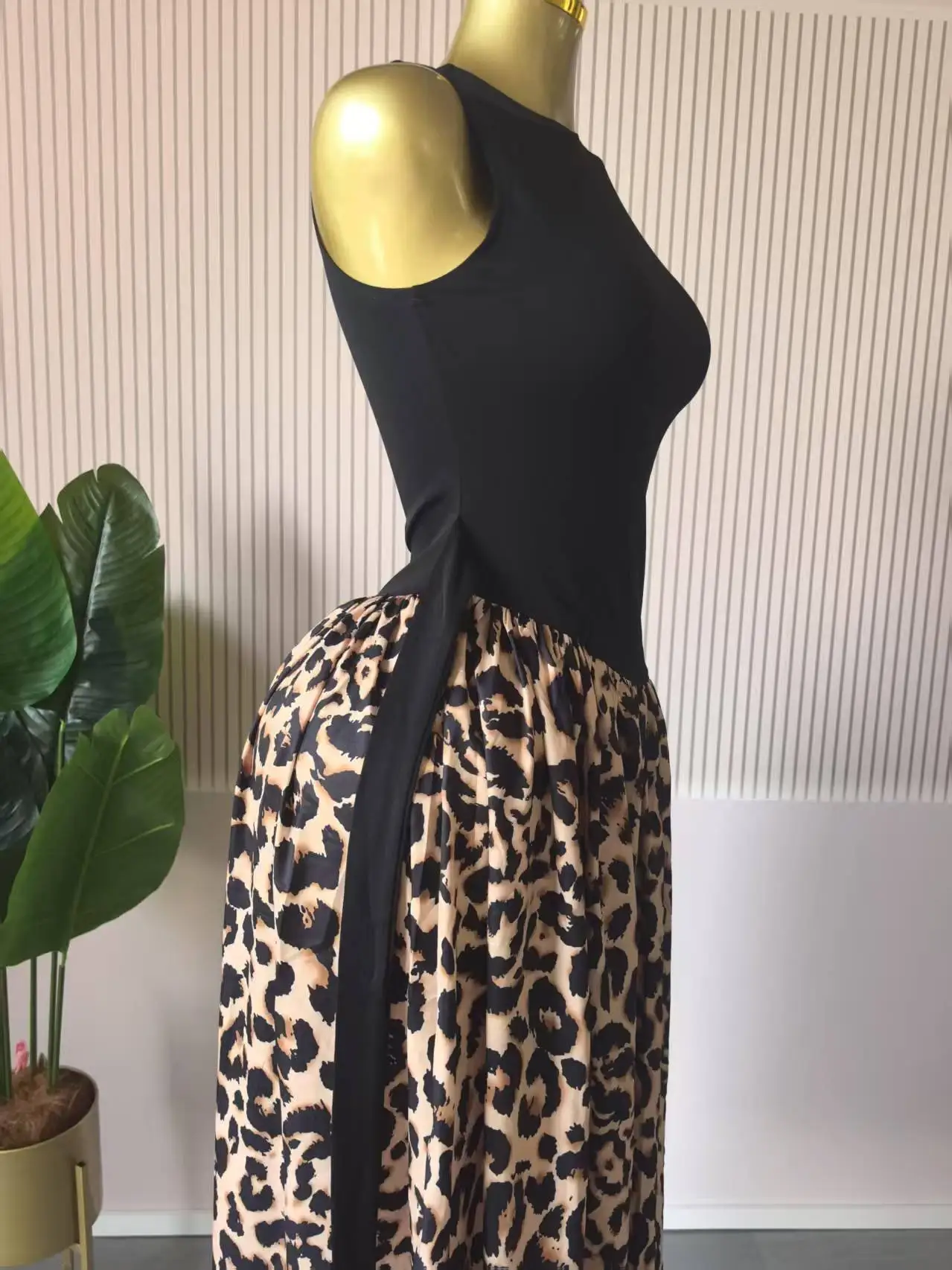 CM.YAYA Women Sleeveless with Sashes Printed Patchwork Tank Long Maxi Dress 2025 Birthday Evening Sexy Party Dresses Vestidos CM.YAYA Women Sleeveless with Sashes Printed Patchwork Tank Long Maxi Dress 2025 Birthday Evening Sexy Party Dresses Vestidos