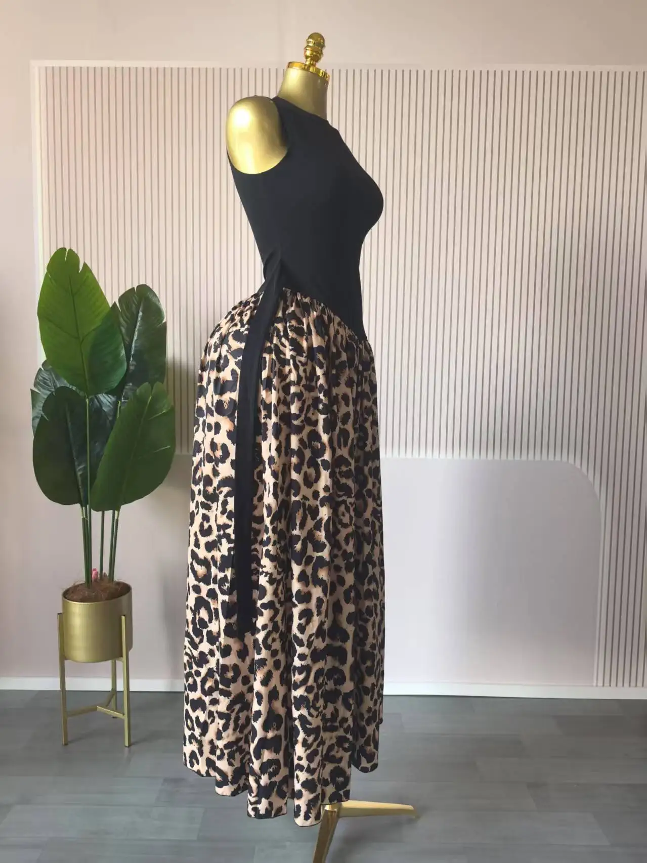 CM.YAYA Women Sleeveless with Sashes Printed Patchwork Tank Long Maxi Dress 2025 Birthday Evening Sexy Party Dresses Vestidos CM.YAYA Women Sleeveless with Sashes Printed Patchwork Tank Long Maxi Dress 2025 Birthday Evening Sexy Party Dresses Vestidos