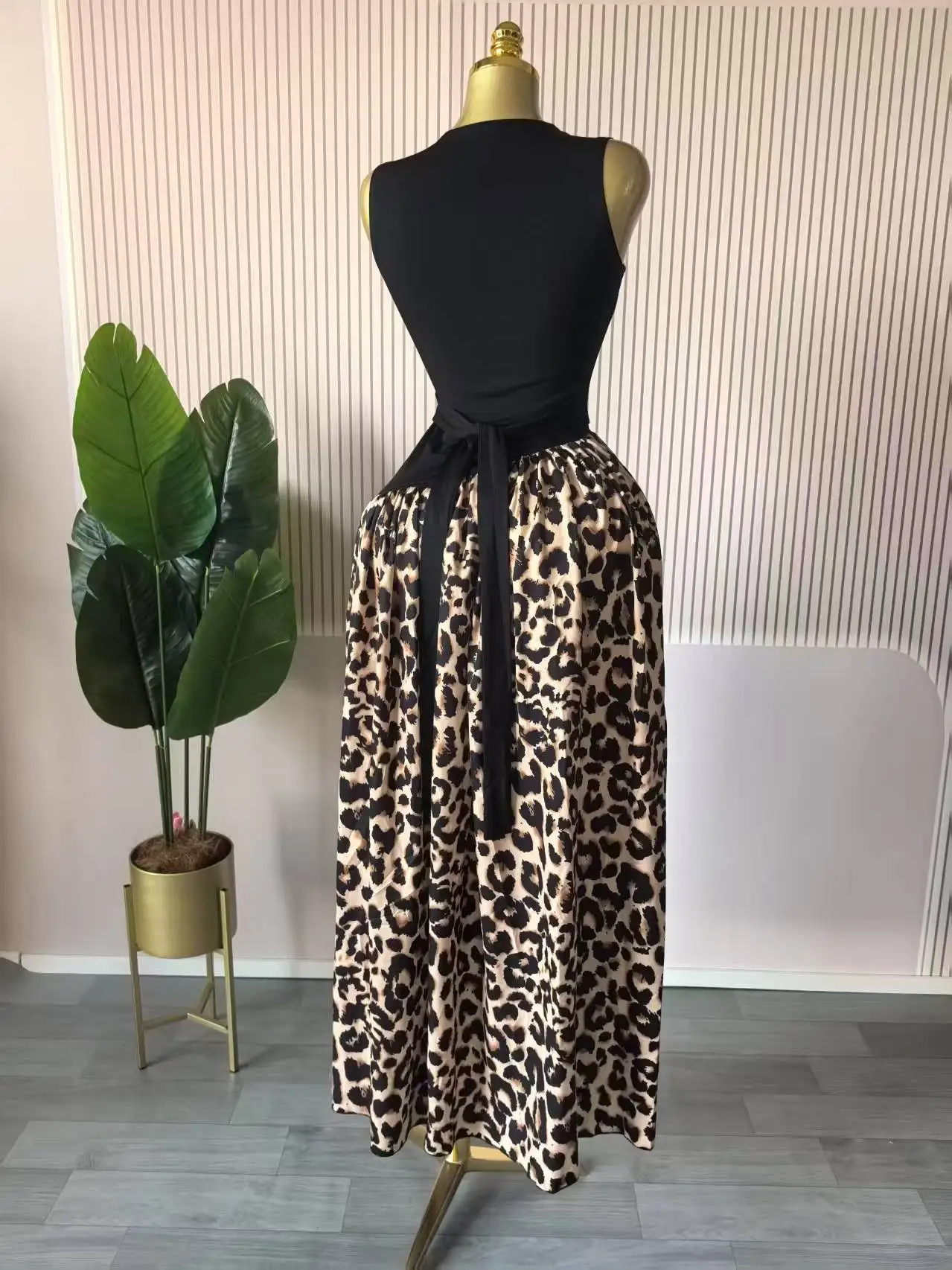 CM.YAYA Women Sleeveless with Sashes Printed Patchwork Tank Long Maxi Dress 2025 Birthday Evening Sexy Party Dresses Vestidos CM.YAYA Women Sleeveless with Sashes Printed Patchwork Tank Long Maxi Dress 2025 Birthday Evening Sexy Party Dresses Vestidos