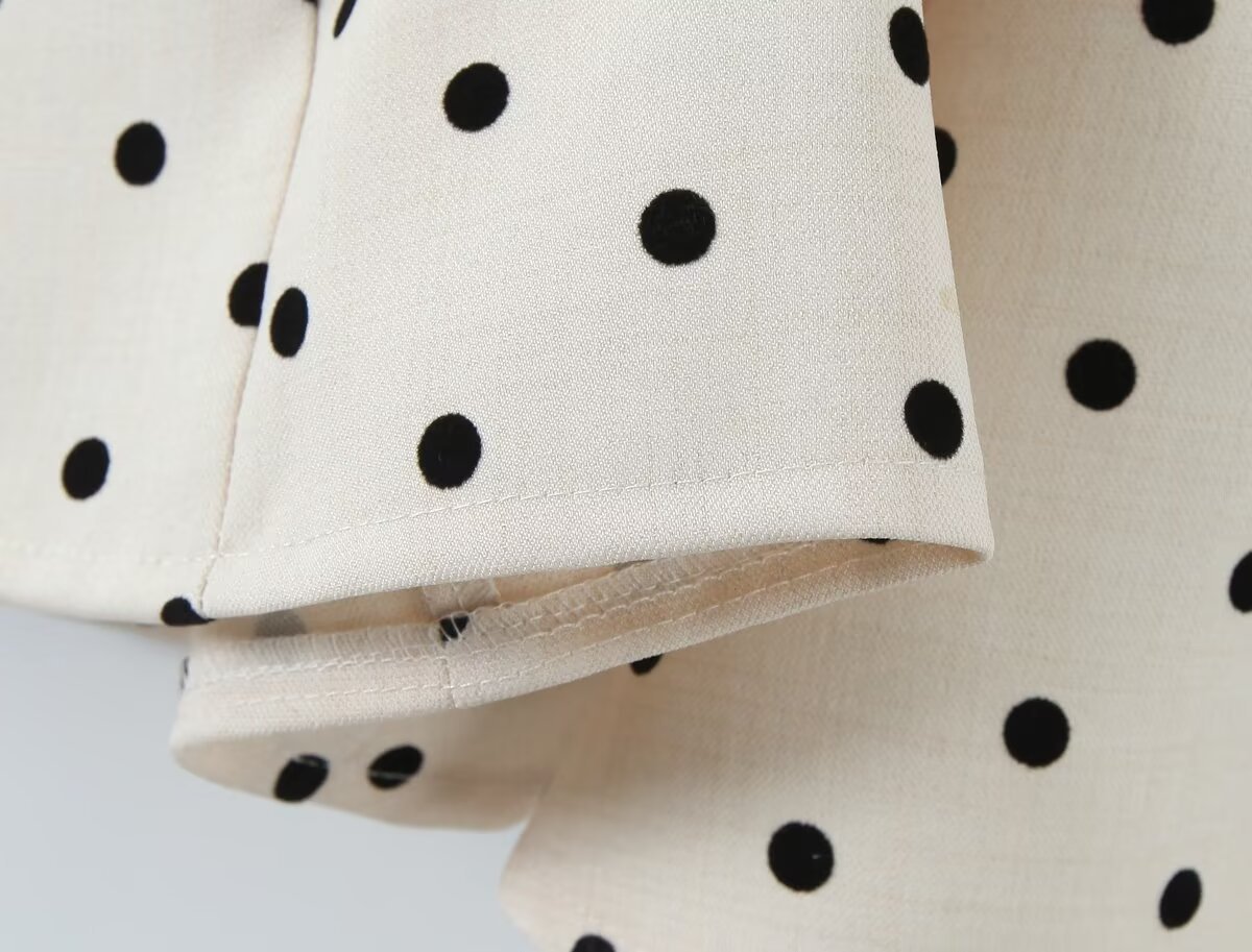 GLCMYAYA Women Dot Printed Slash Neck Tank A-line Smock Mini Dress 2025 Summer Vacation Holiday Party Birthday Dresses Vestiods