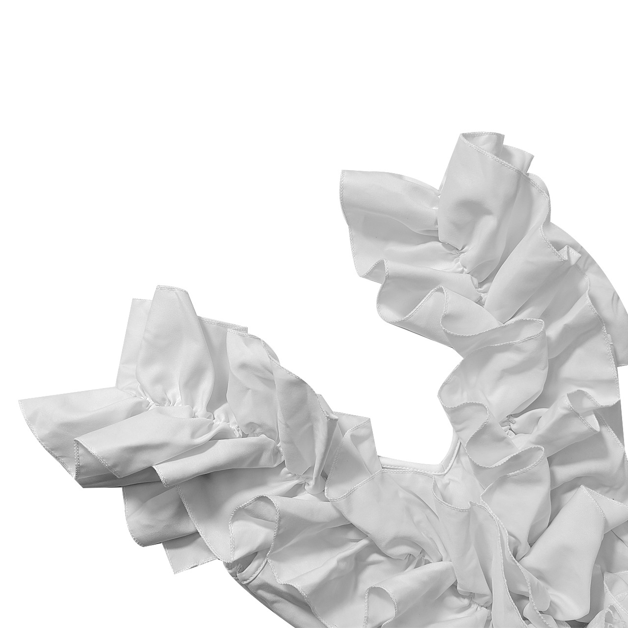 CM.YAYA Women Edible Tree Fungus Tierred High Low Asymmetrical Ball Gown Dress 2023 Sexy Club Party Evening High Street Dresses