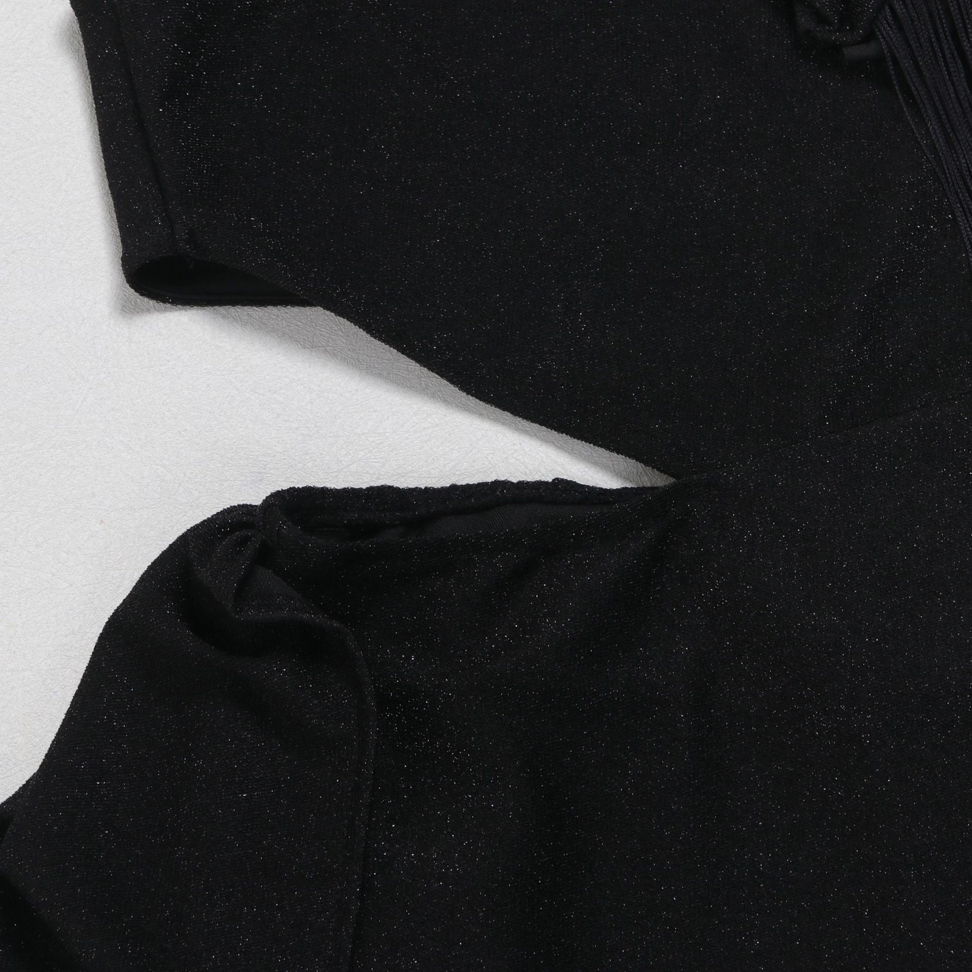 CM.YAYA Women One Shoulder Tassel Sleeveless Long Dress Diagonal Collar Summer Street Evening Sexy Night Party Dresses Vestidos