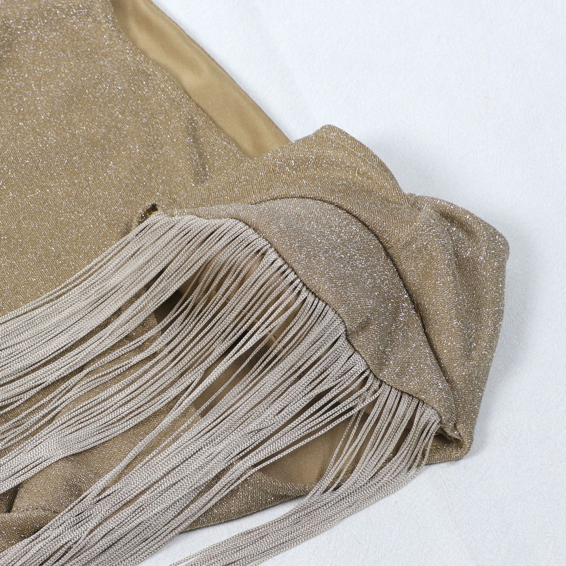 CM.YAYA Women One Shoulder Tassel Sleeveless Long Dress Diagonal Collar Summer Street Evening Sexy Night Party Dresses Vestidos